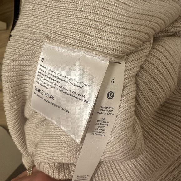 Lululemon Reversible Crossover Merino Wool Sweater - Picture 8 of 8